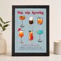 Personalised Secret Message Cocktail Personality Print Gift For Best Friend, thumbnail 3 of 12