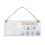 Baby Is Sleeping Wooden Hanging Sign, thumbnail 1 of 2
