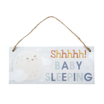 Baby Is Sleeping Wooden Hanging Sign, 2 of 3