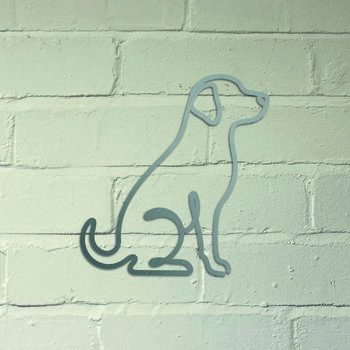 Dog Outline Steel Garden Sculpture, 3 of 3