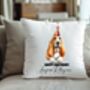 Personalised Basset Hound Birthday Party Cushion Gift, thumbnail 1 of 2