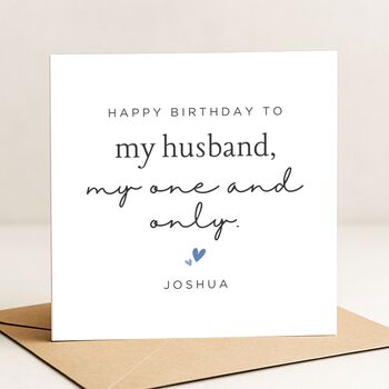 Husband Birthday Card With Romantic Message, 2 of 7