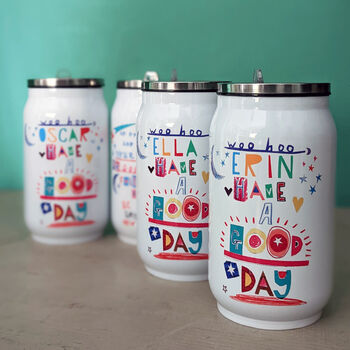 Personalised 'Have A Good Day' Can Style Waterbottle, 8 of 11