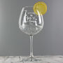 Personalised 'Gin To My Tonic' Gin Balloon Glass, thumbnail 5 of 6