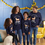 Personalised Cotton Deer Family Adult Christmas Jumper, thumbnail 1 of 5