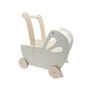 Personalised Wooden Toy Pram In Three Colours, thumbnail 3 of 3