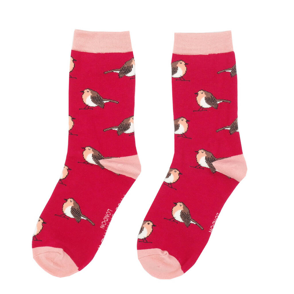 Robin Bamboo Socks By Hayley & Co | notonthehighstreet.com