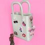 Teens Croc Charm Crossbody Minibagg, Eight Colours, Choose Charms, thumbnail 2 of 8