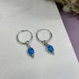 925 Sterling Silver Dreamy Sleepers Blue Opal, thumbnail 2 of 12