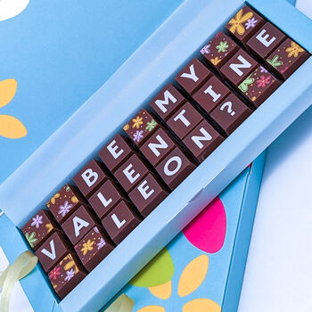 Personalised Be My Valentine Chocolate Box, 2 of 8