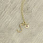 Gold Birthstone Letter Necklace, thumbnail 1 of 5