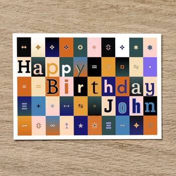 Personalised Birthday Card With Name, 9 of 12