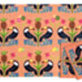 Tropical Birds Wrapping Paper, thumbnail 3 of 6