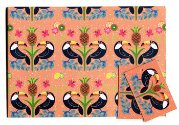 Tropical Birds Wrapping Paper, 3 of 6