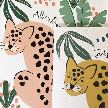 Children's Leopard Room Print, 3 of 3