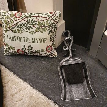 Steel Brush And Pan Set Hearth Tidy For Fireplaces Gift, 8 of 9