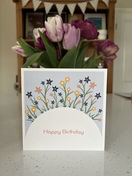 Floral Happy Birthday Card, 2 of 2