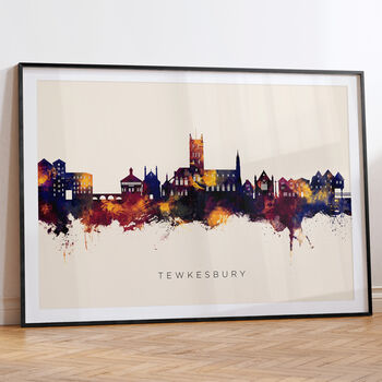 Tewkesbury Skyline Cityscape Art Print, 6 of 12