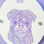 Personalised Pug Wall Plaque, thumbnail 3 of 4