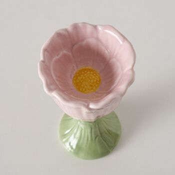 Pink Flower Egg Cup, 3 of 5