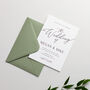 Simple Elegance Wedding Invitation Suite, thumbnail 2 of 8