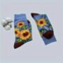 Novelty Fun Socks Size Five To Nine ~ Sunflowers, thumbnail 5 of 5