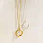 Birthstone Open Flow Pendant Necklace, thumbnail 2 of 12