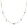Antibes Blue Topaz And Gold Plated Necklace, thumbnail 4 of 5