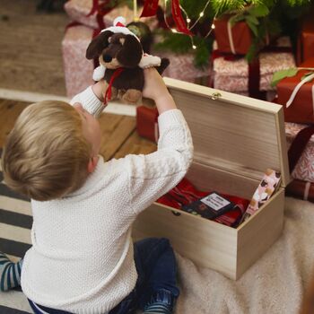 Personalised Wooden Gingerbread Christmas Eve Box, 3 of 3