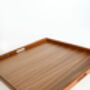 Large, Wooden, Ottoman Tray With Handles, thumbnail 3 of 9