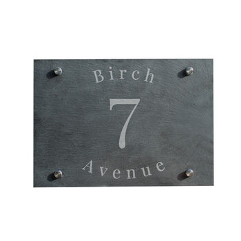 Personalised Slate House Sign, 3 of 3