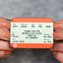 Personalised Train Ticket 'Thank You Teacher' Keyring, thumbnail 2 of 4