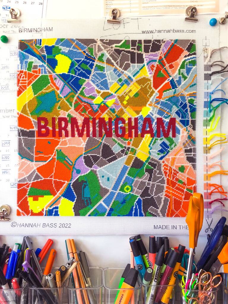 Birmingham City Map Tapestry Kit, 1 of 10