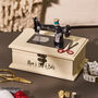 Personalised Vintage Sewing Machine Craft Box, thumbnail 1 of 11