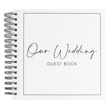 Black And White Wedding Guest Book, 3 of 4