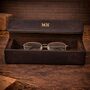 Personalised Genuine Leather Eyeglasses Case Portable Holder For Sunglasses And Reading Glasses, thumbnail 2 of 8