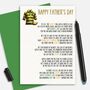 Northampton Saints Rugby Fathers Day Card, thumbnail 1 of 3