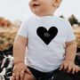 Personalised Love Heart Name Babygrow Or Sleepsuit, thumbnail 2 of 4