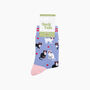 Cats In Love Bamboo Socks In Blue, thumbnail 4 of 4