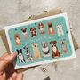 Dog Breeds Pet Lover Set Of Six Note Cards And Envelopes, thumbnail 2 of 6