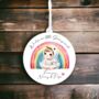 Personalised Cute Child Swan Rainbow Decoration, thumbnail 1 of 2