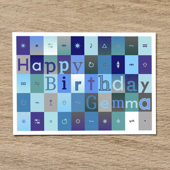 Personalised Birthday Card With Name, 10 of 12