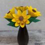 Origami Paper Sunflower With Leaves, thumbnail 9 of 10