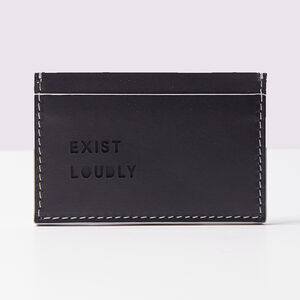 EXIST LOUDLY Card Holder by Marlow London / Accessories / Bag