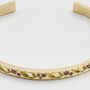 Blackberry Bramble Gold Bangle, thumbnail 3 of 9