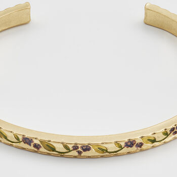 Blackberry Bramble Gold Bangle, 3 of 9