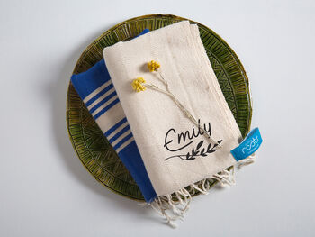 Personalised Handwoven Tea Towel Gift Set For Mother, 10 of 11