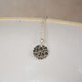 Sterling Silver Dinky Leopard Print Pendant Dark, thumbnail 1 of 2