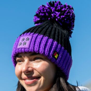 Doggy Style Black Bobble Hat, 2 of 2