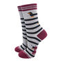 Women's Winding Sausage Dogs Bamboo Socks Red Grey Marl, thumbnail 1 of 4